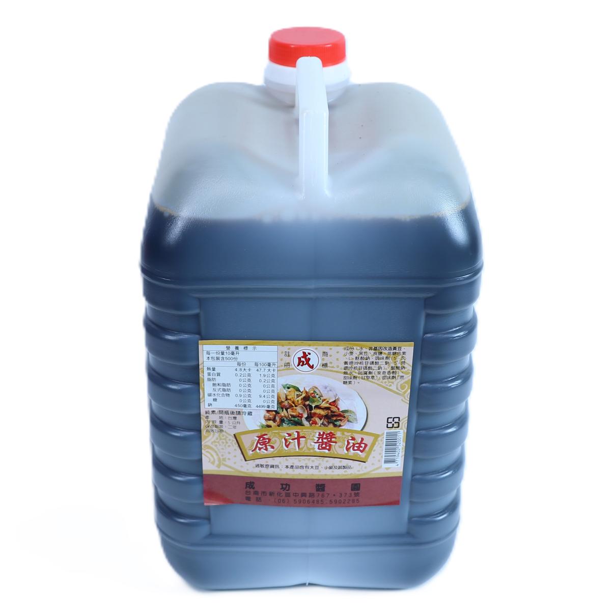 成功 原汁醬油5公升